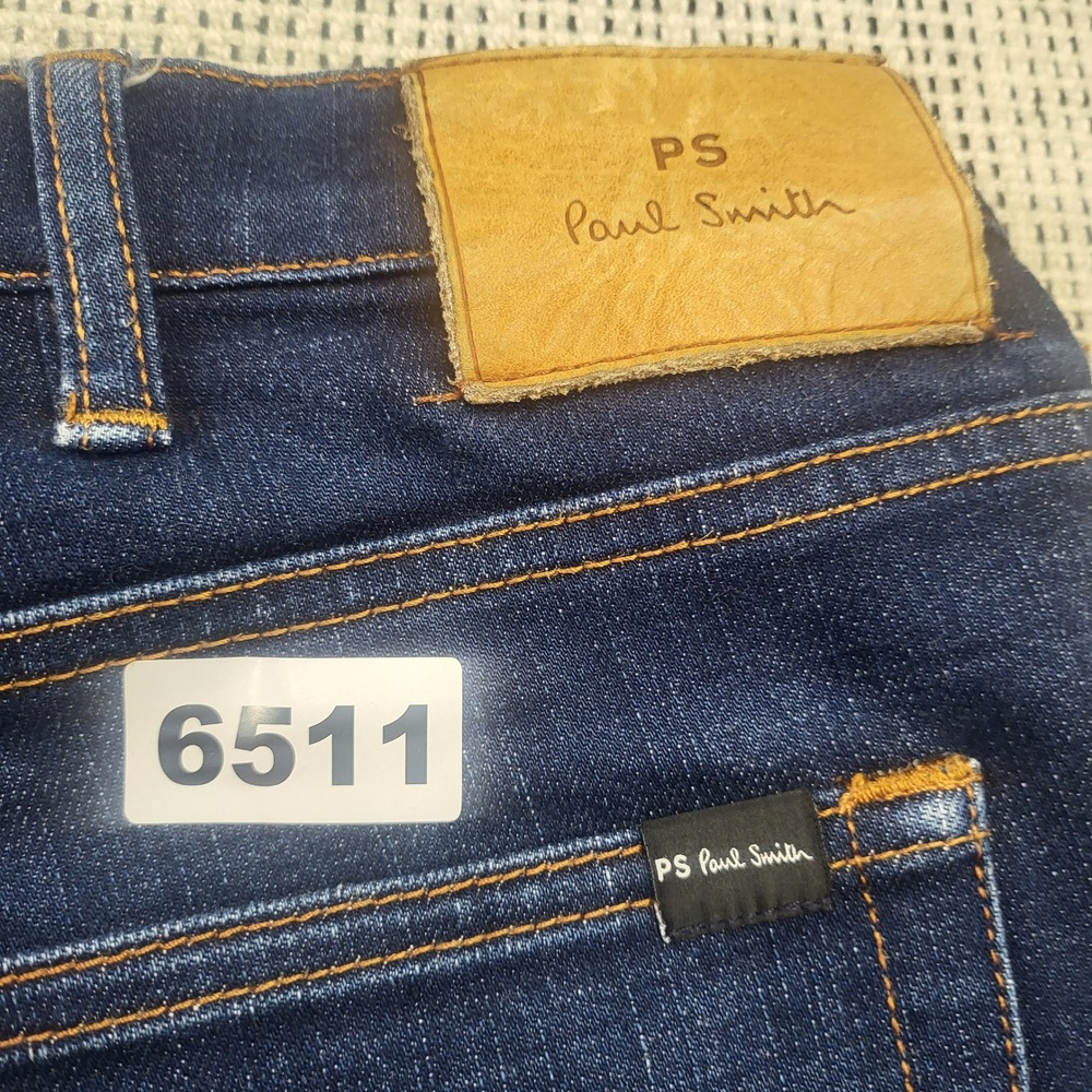 PS Paul Smith Jeans Mens 36 Blue Straight Dark Wash Stretch Denim 301Z/F20004 - Picture 9 of 9
